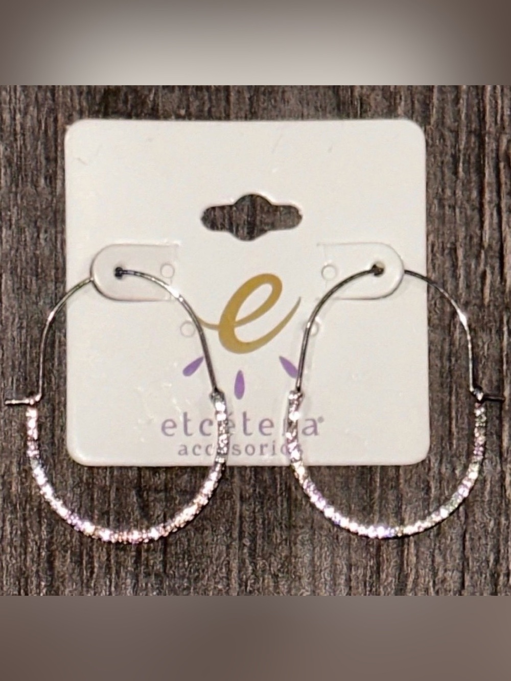 New Crystal Hoop Earrings